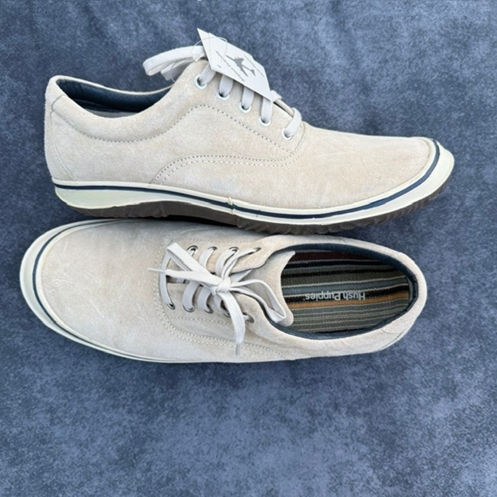 Hush Puppies NEW‎ Mens Suede Sneakers Boat Shoes Preppy Academia Classic Size 12